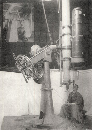 20cmトロートン・シムス望遠鏡に同架されたブラッシャー天体写真儀